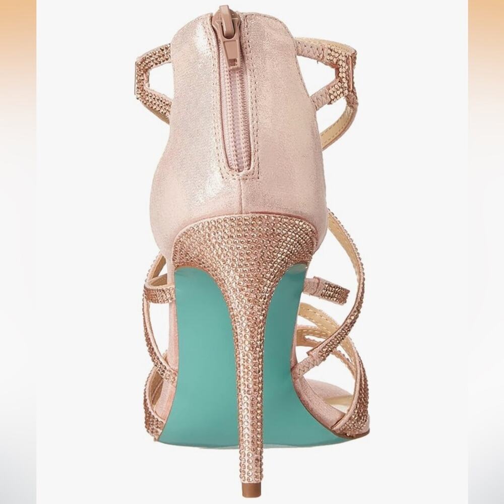 Betsy Johnson blush pink Aimee heel sandals - Picture 4 of 14